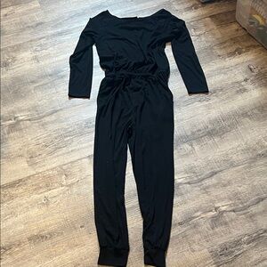 Chic Black Long Sleeve Jumpsuit